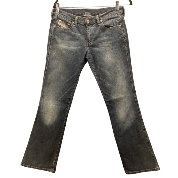 Diesel Womens Low Rise Bootcut Jeans 30 Blue Wash Denim Made in Italy Y2K - Picture 1 of 16